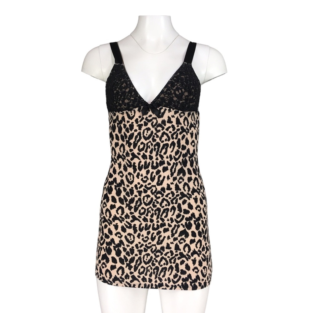Victoria's Secret Y2K Slip Dress Sexy Little Things Cheetah Leopard Print Size M